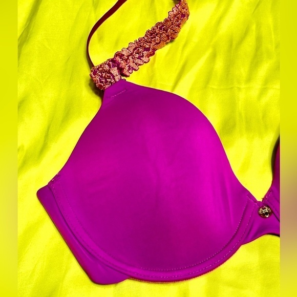 BRA NATORI 32C Violet 731080 underwire lightly padded 3454 PS - Picture 8 of 12